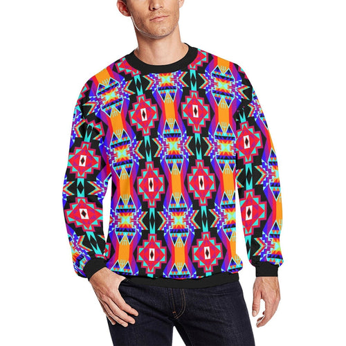 Fancy Bustle All Over Print Crewneck Sweatshirt for Men (Model H18) shirt e-joyer 