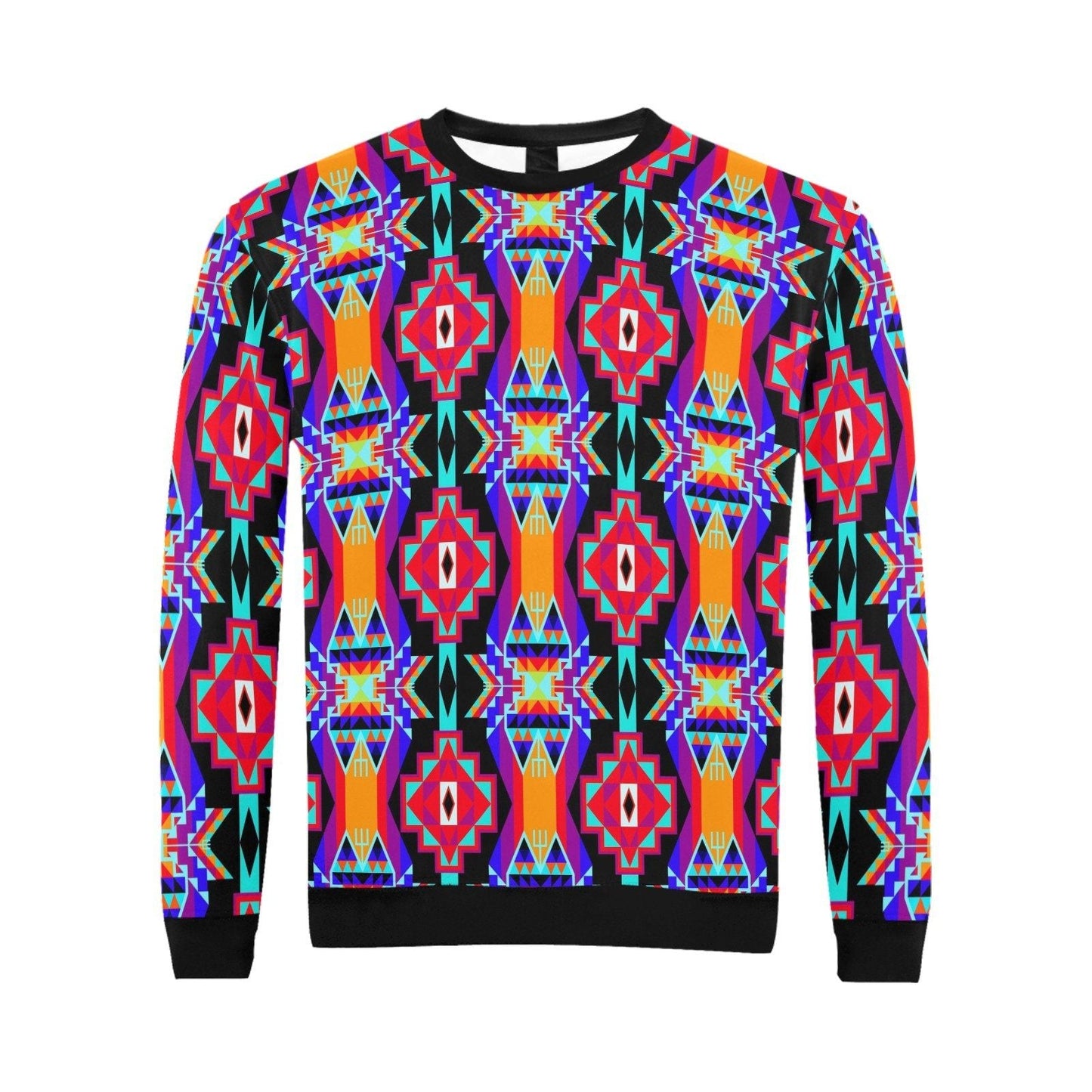 Fancy Bustle All Over Print Crewneck Sweatshirt for Men (Model H18) shirt e-joyer 