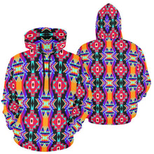 Load image into Gallery viewer, Fancy Bustle All Over Print Hoodie for Women (USA Size) (Model H13) All Over Print Hoodie for Women (H13) e-joyer 
