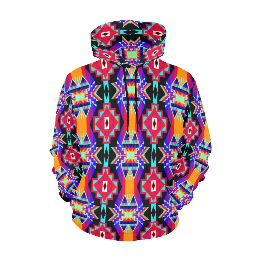Fancy Bustle All Over Print Hoodie for Women (USA Size) (Model H13) All Over Print Hoodie for Women (H13) e-joyer 