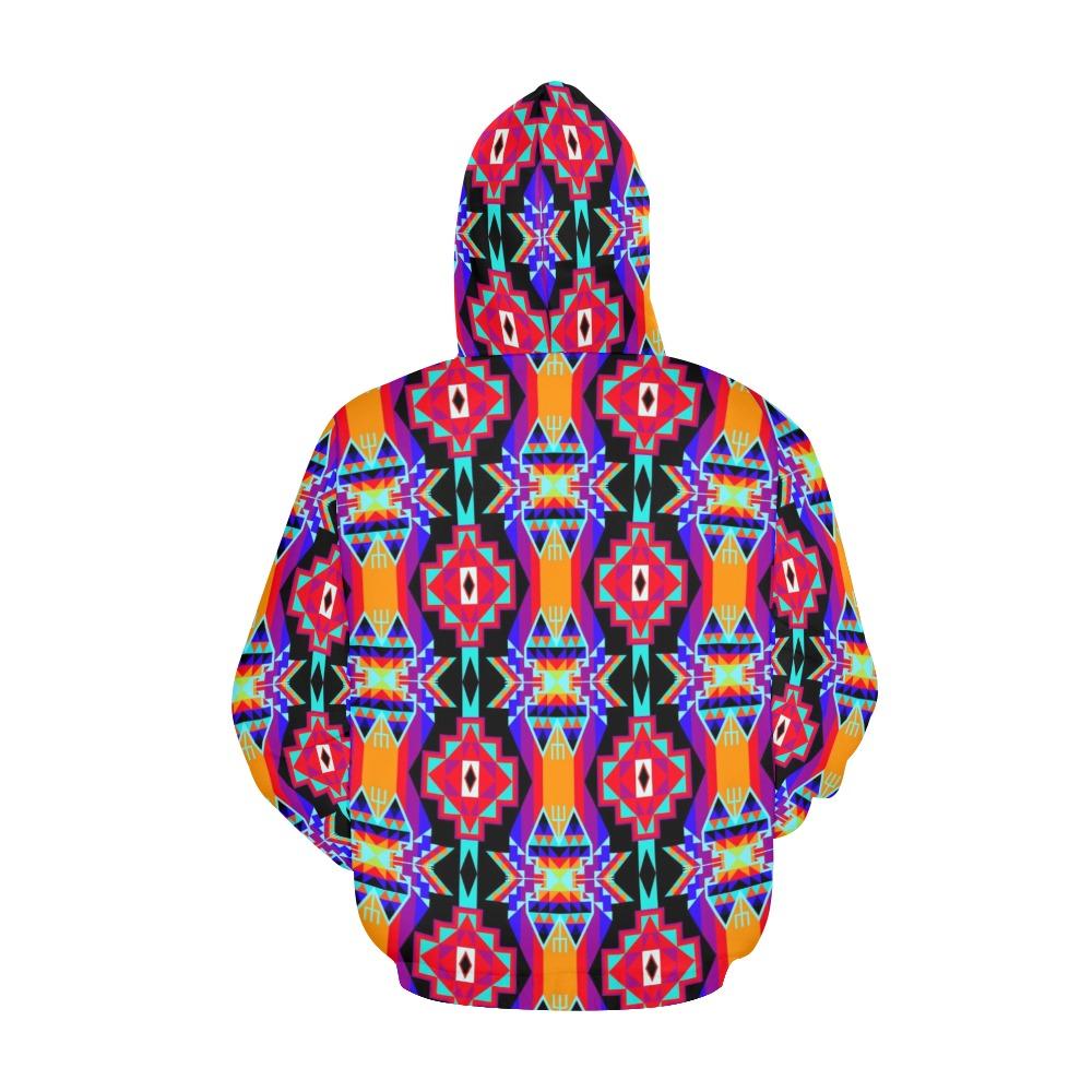Fancy Bustle All Over Print Hoodie for Women (USA Size) (Model H13) All Over Print Hoodie for Women (H13) e-joyer 