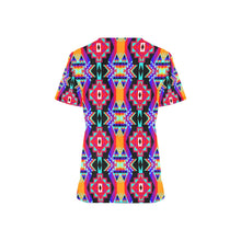 Load image into Gallery viewer, Fancy Bustle All Over Print Scrub Top Scrub Top e-joyer 
