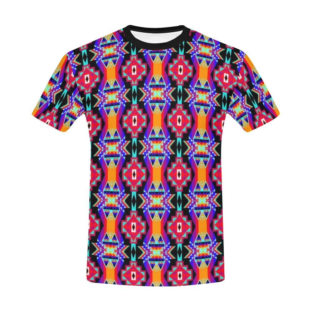 Fancy Bustle All Over Print T-Shirt for Men (USA Size) (Model T40) All Over Print T-Shirt for Men (T40) e-joyer 