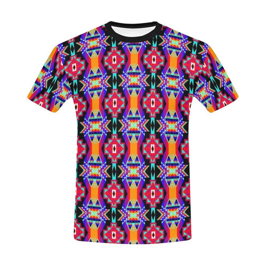 Fancy Bustle All Over Print T-Shirt for Men (USA Size) (Model T40) All Over Print T-Shirt for Men (T40) e-joyer 