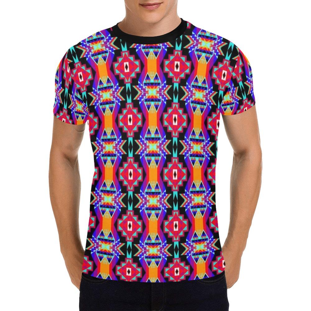 Fancy Bustle All Over Print T-Shirt for Men (USA Size) (Model T40) All Over Print T-Shirt for Men (T40) e-joyer 