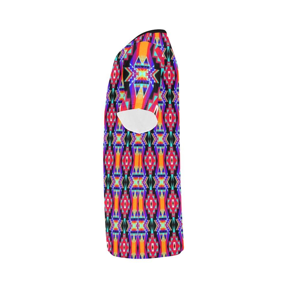 Fancy Bustle All Over Print T-Shirt for Men (USA Size) (Model T40) All Over Print T-Shirt for Men (T40) e-joyer 