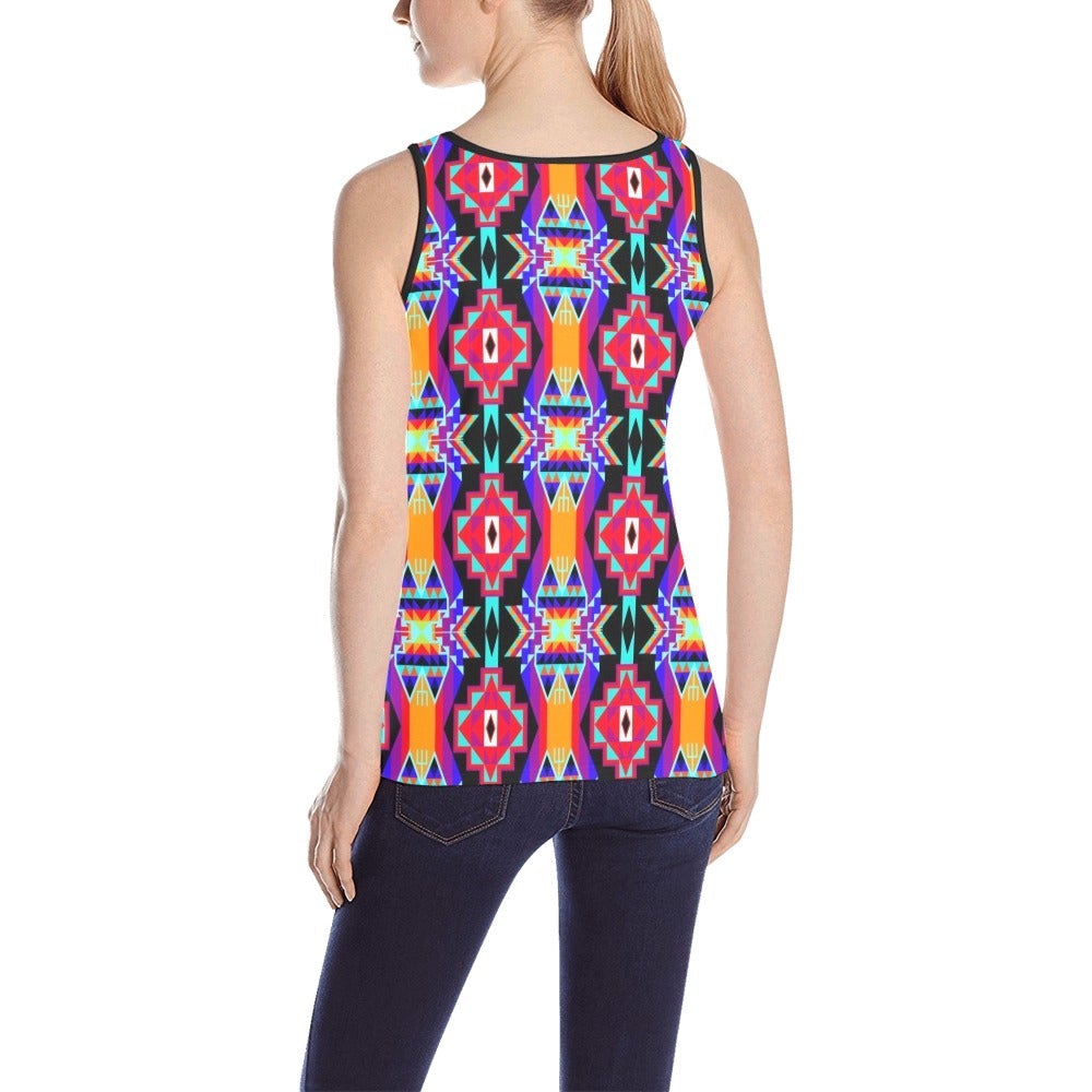 Fancy Bustle All Over Print Tank Top for Women (Model T43) All Over Print Tank Top for Women (T43) e-joyer 