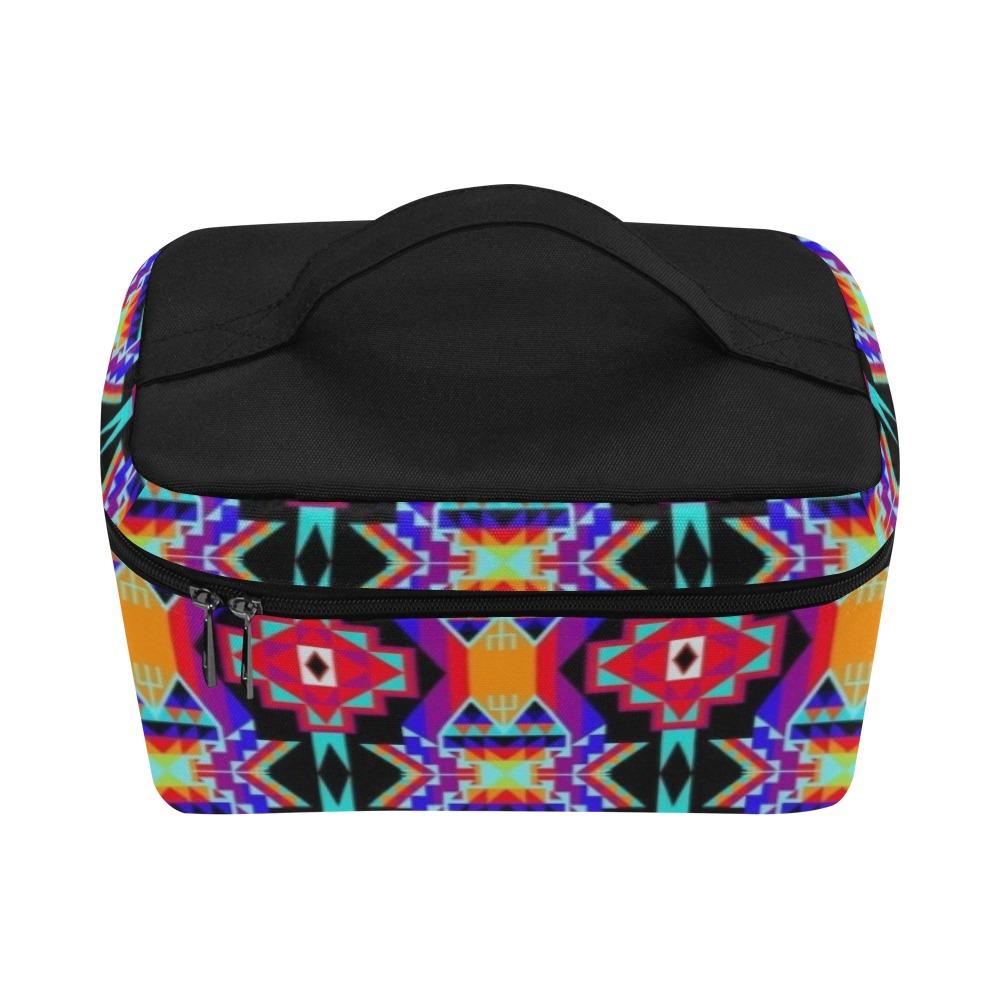 Fancy Bustle Cosmetic Bag/Large (Model 1658) Cosmetic Bag e-joyer 