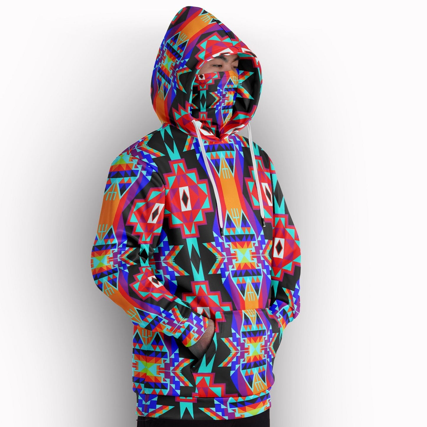 Fancy Bustle Hoodie with Face Cover 49 Dzine 