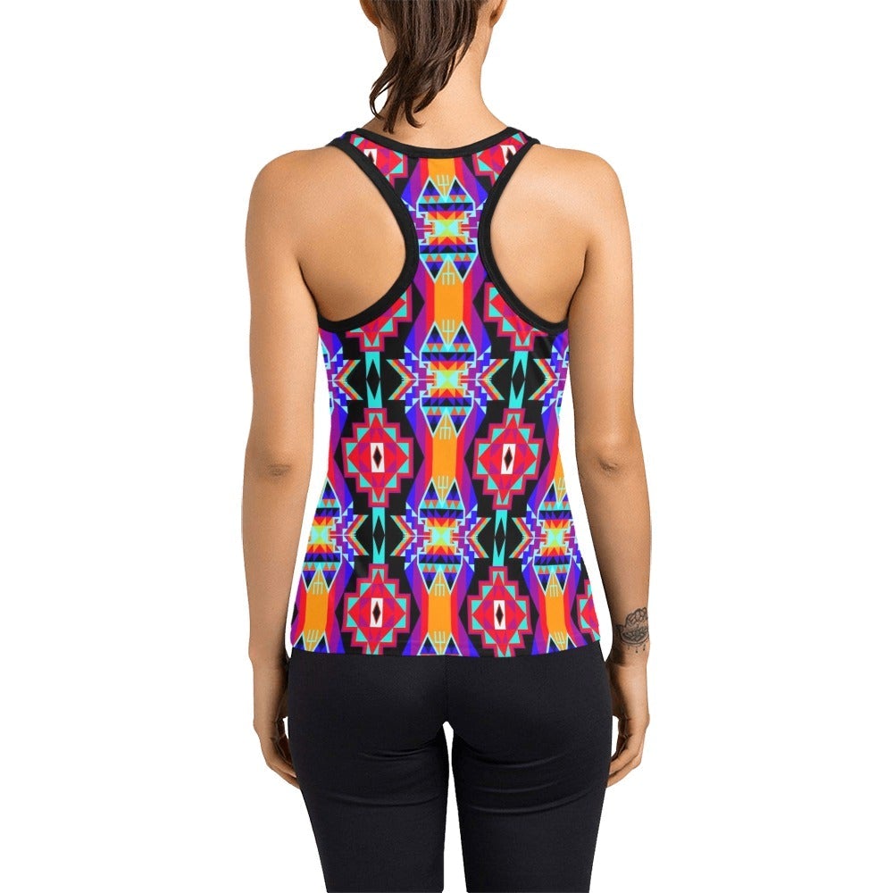 Fancy Bustle Women's Racerback Tank Top (Model T60) Racerback Tank Top (T60) e-joyer 