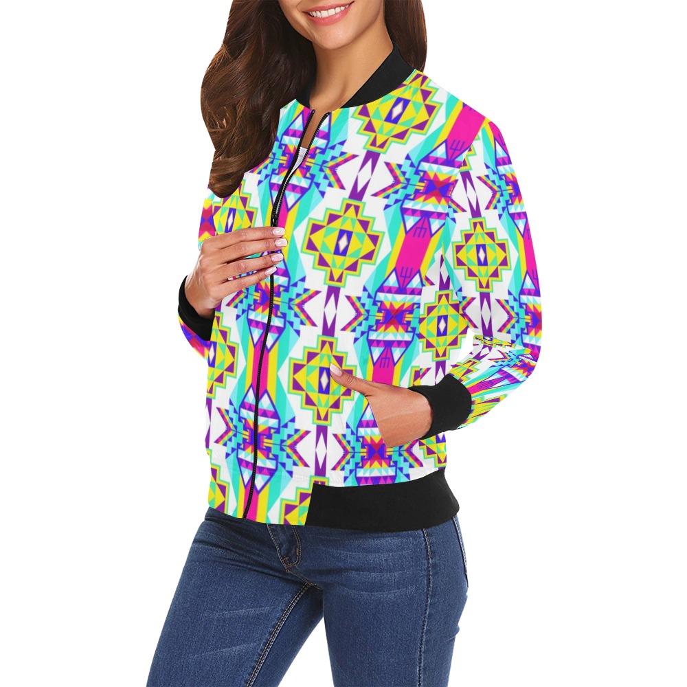 Fancy Champion All Over Print Bomber Jacket for Women (Model H19) All Over Print Bomber Jacket for Women (H19) e-joyer 
