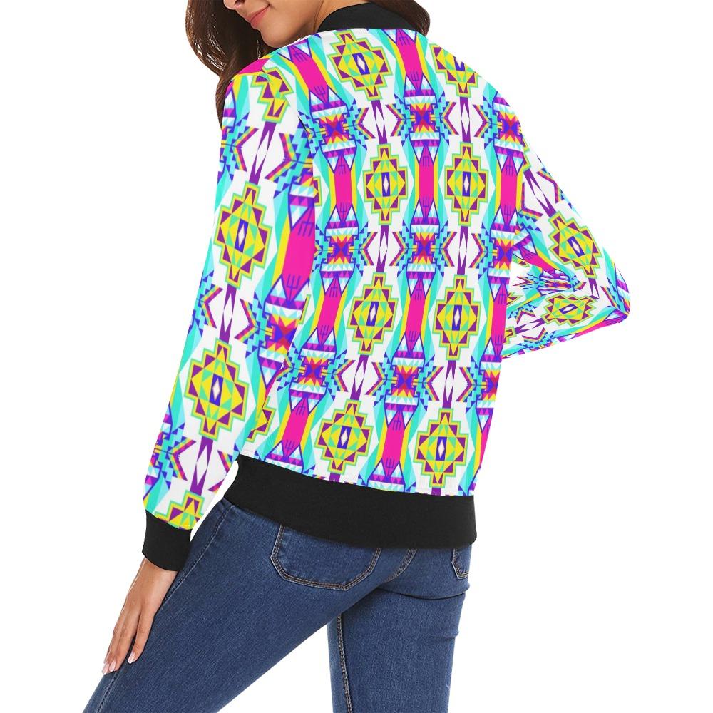 Fancy Champion All Over Print Bomber Jacket for Women (Model H19) All Over Print Bomber Jacket for Women (H19) e-joyer 