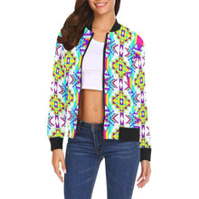 Load image into Gallery viewer, Fancy Champion All Over Print Bomber Jacket for Women (Model H19) All Over Print Bomber Jacket for Women (H19) e-joyer 
