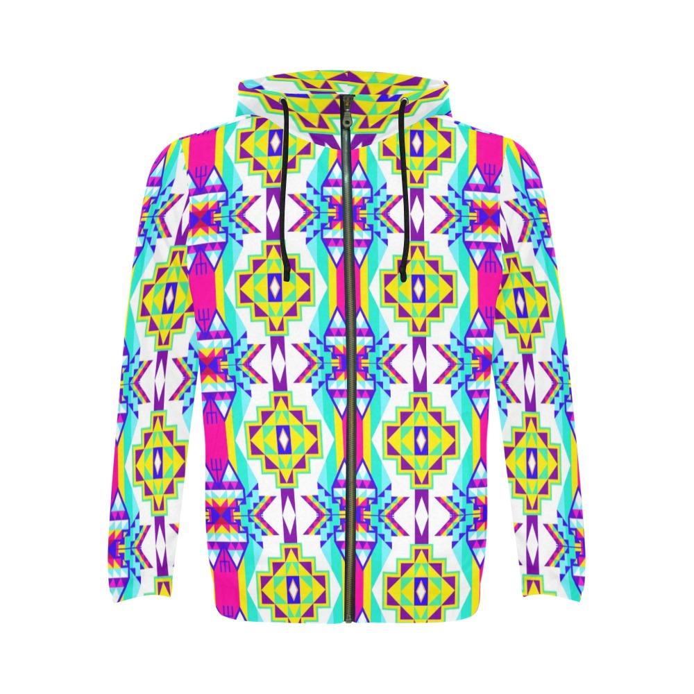 Fancy Champion All Over Print Full Zip Hoodie for Men (Model H14) All Over Print Full Zip Hoodie for Men (H14) e-joyer 