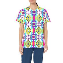 Load image into Gallery viewer, Fancy Champion All Over Print Scrub Top Scrub Top e-joyer 
