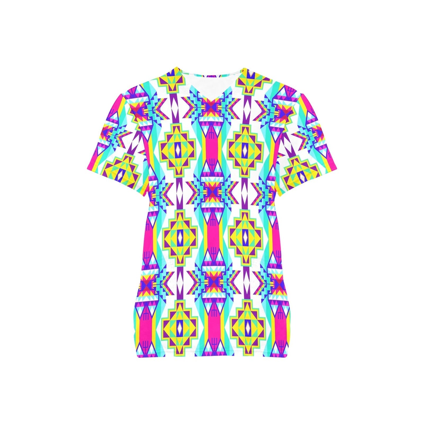 Fancy Champion All Over Print Scrub Top Scrub Top e-joyer 