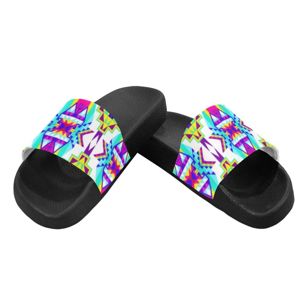 Fancy Champion Men's Slide Sandals (Model 057) Men's Slide Sandals (057) e-joyer 
