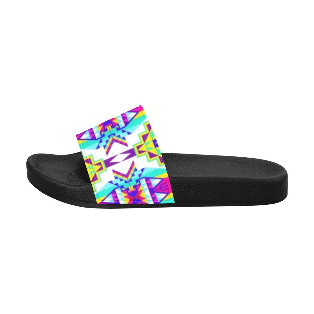 Fancy Champion Men's Slide Sandals (Model 057) Men's Slide Sandals (057) e-joyer 