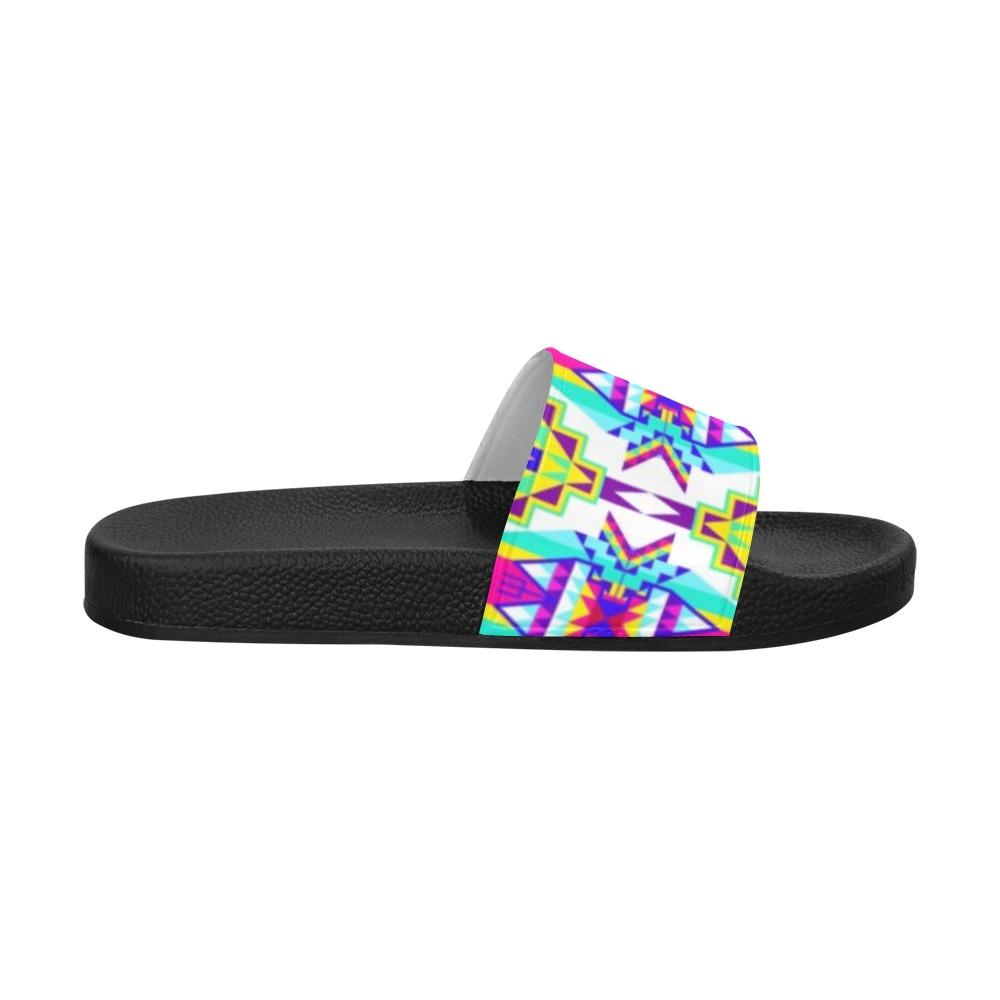 Fancy Champion Men's Slide Sandals (Model 057) Men's Slide Sandals (057) e-joyer 