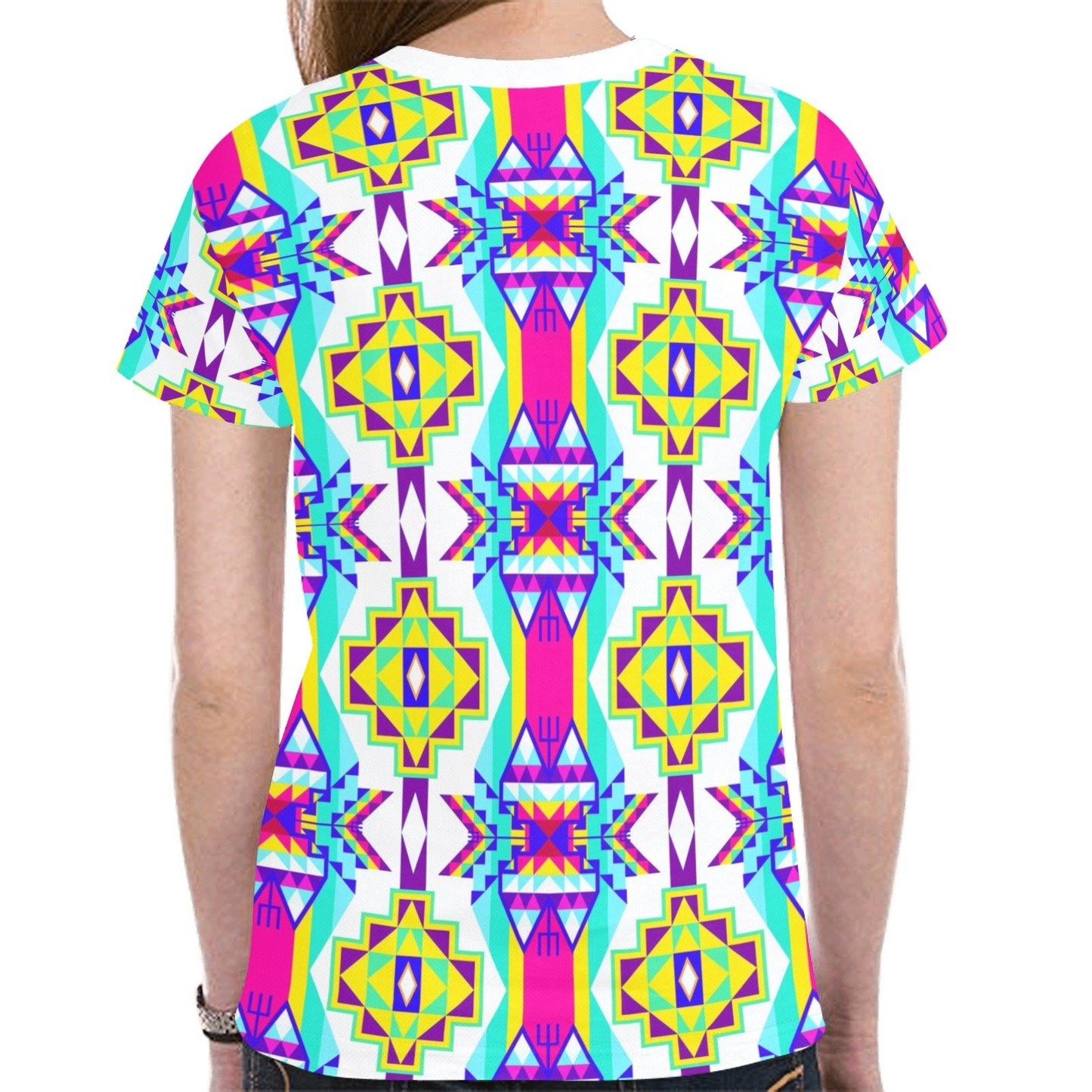 Fancy Champion New All Over Print T-shirt for Women (Model T45) tshirt e-joyer 