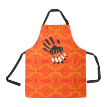 Load image into Gallery viewer, Fancy Orange A feather for each All Over Print Apron All Over Print Apron e-joyer 
