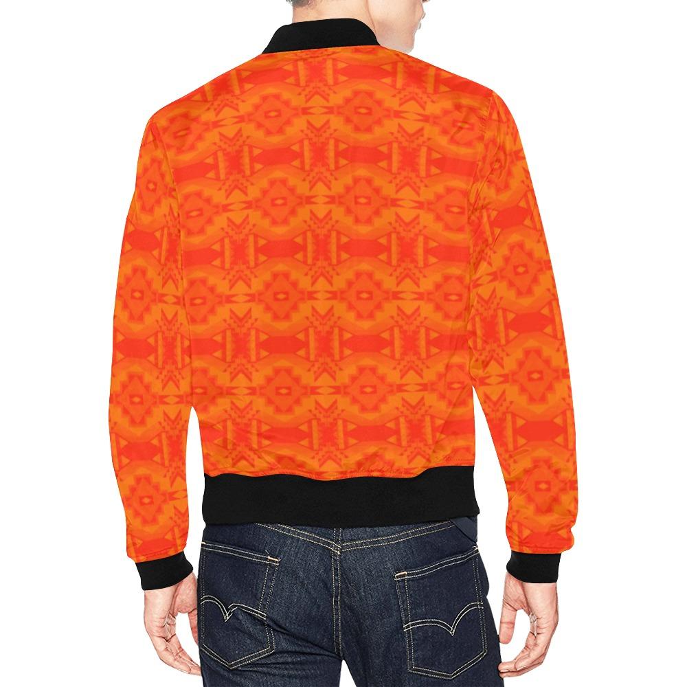 Fancy Orange All Over Print Bomber Jacket for Men (Model H19) All Over Print Bomber Jacket for Men (H19) e-joyer 