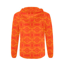 Load image into Gallery viewer, Fancy Orange All Over Print Full Zip Hoodie for Men (Model H14) All Over Print Full Zip Hoodie for Men (H14) e-joyer 
