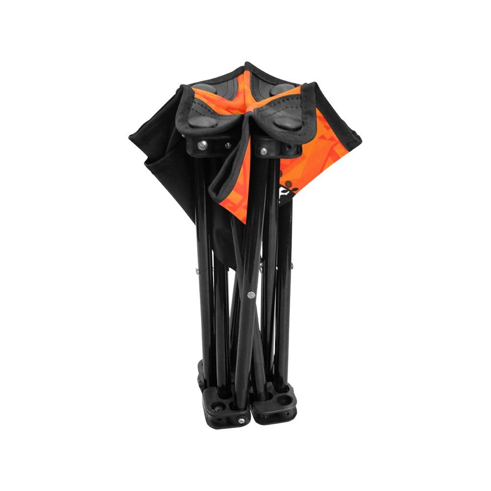Fancy Orange Carrying Their Prayers Folding Fishing Stool Folding Fishing Stool e-joyer 