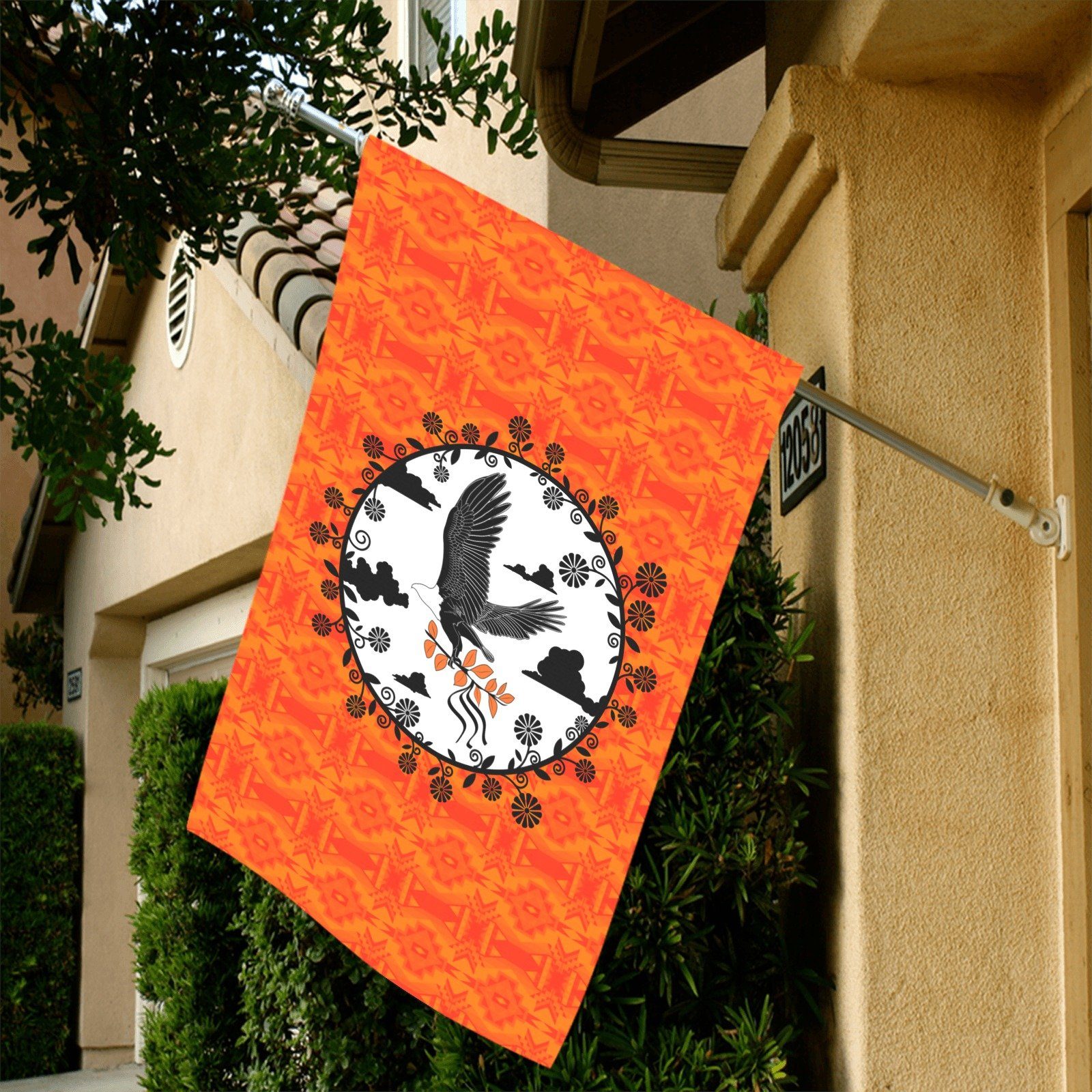 Fancy Orange - Carrying Their Prayers Garden Flag 36''x60'' (Two Sides Printing) Garden Flag 36‘’x60‘’ (Two Sides) e-joyer 