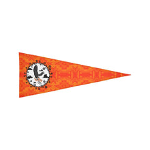 Load image into Gallery viewer, Fancy Orange Carrying Their Prayers Trigonal Garden Flag 30&quot;x12&quot; Trigonal Garden Flag 30&quot;x12&quot; e-joyer 
