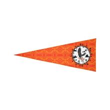 Load image into Gallery viewer, Fancy Orange Carrying Their Prayers Trigonal Garden Flag 30&quot;x12&quot; Trigonal Garden Flag 30&quot;x12&quot; e-joyer 
