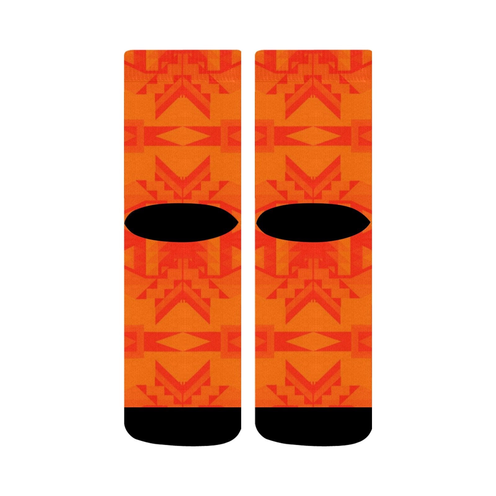 Fancy Orange Crew Socks Crew Socks e-joyer 