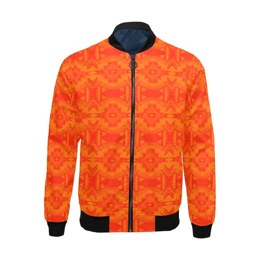 Fancy Orange Feather Directions All Over Print Bomber Jacket for Men (Model H19) All Over Print Bomber Jacket for Men (H19) e-joyer 