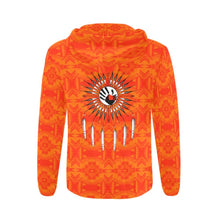 Load image into Gallery viewer, Fancy Orange Feather Directions All Over Print Full Zip Hoodie for Men (Model H14) All Over Print Full Zip Hoodie for Men (H14) e-joyer 
