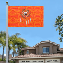 Load image into Gallery viewer, Fancy Orange Feather Directions Garden Flag 59&quot;x35&quot; Garden Flag 59&quot;x35&quot; e-joyer 
