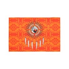 Load image into Gallery viewer, Fancy Orange Feather Directions Motorcycle Flag (Twin Sides) Motorcycle Flag (Twin Sides) e-joyer 
