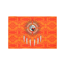 Load image into Gallery viewer, Fancy Orange Feather Directions Motorcycle Flag (Twin Sides) Motorcycle Flag (Twin Sides) e-joyer 
