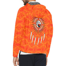 Load image into Gallery viewer, Fancy Orange Feather Directions Unisex All Over Print Windbreaker (Model H23) All Over Print Windbreaker for Men (H23) e-joyer 
