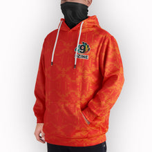 Load image into Gallery viewer, Fancy Orange Hoodie with Face Cover Hoodie with Face Cover Herman 
