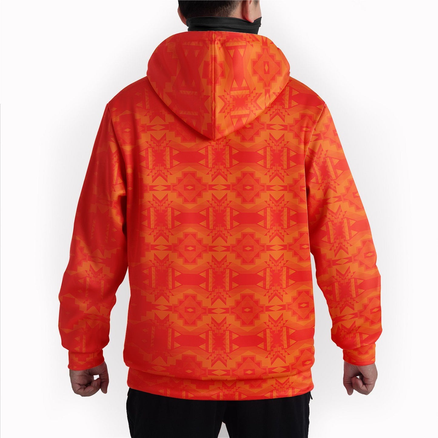 Fancy Orange Hoodie with Face Cover Hoodie with Face Cover Herman 