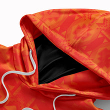 Load image into Gallery viewer, Fancy Orange Hoodie with Face Cover Hoodie with Face Cover Herman 
