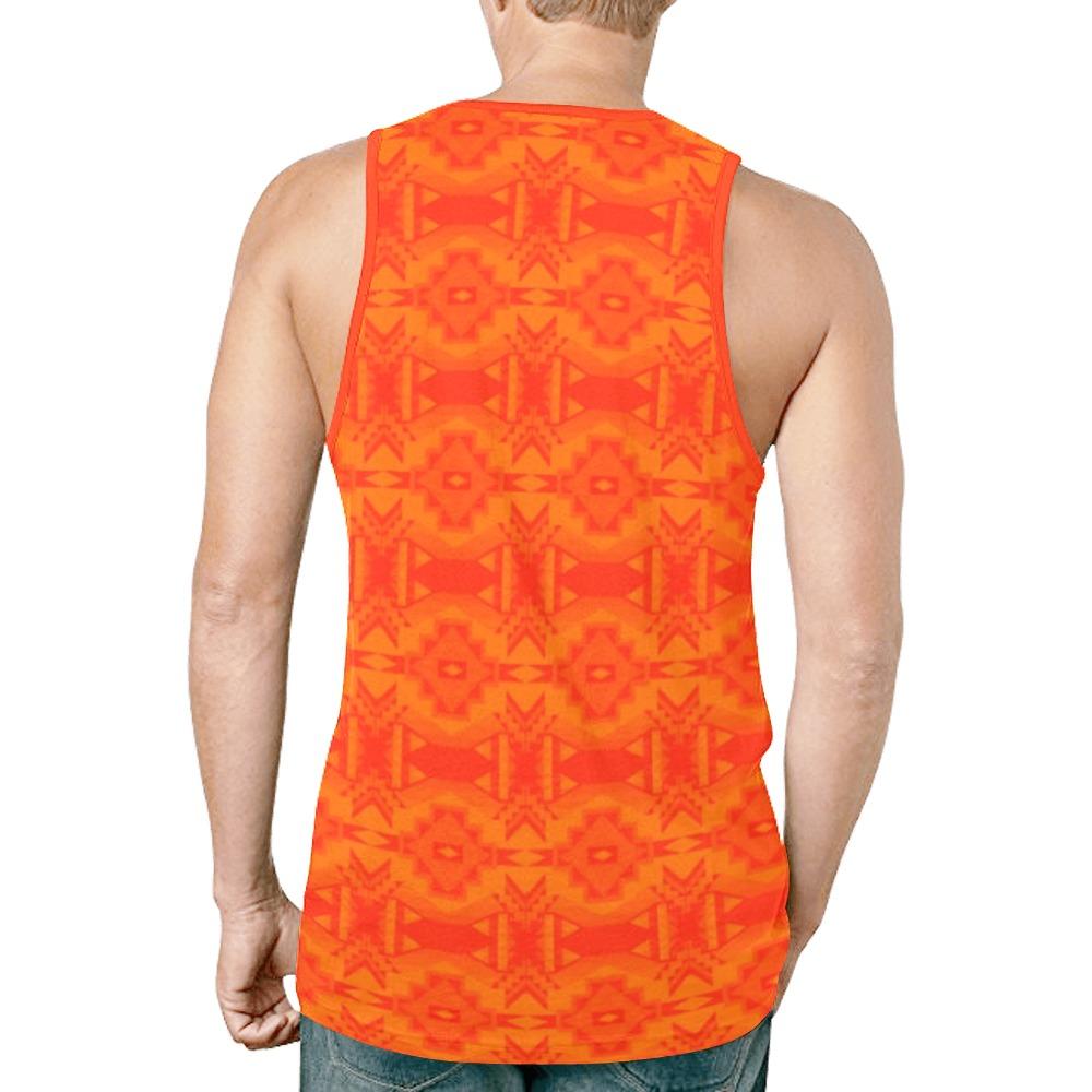 Fancy Orange New All Over Print Tank Top for Men (Model T46) New All Over Print Tank Top for Men (T46) e-joyer 