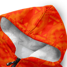 Load image into Gallery viewer, Fancy Orange Orange Sherpa Hoodie hoodie Herman 
