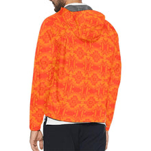 Load image into Gallery viewer, Fancy Orange Unisex All Over Print Windbreaker (Model H23) All Over Print Windbreaker for Men (H23) e-joyer 
