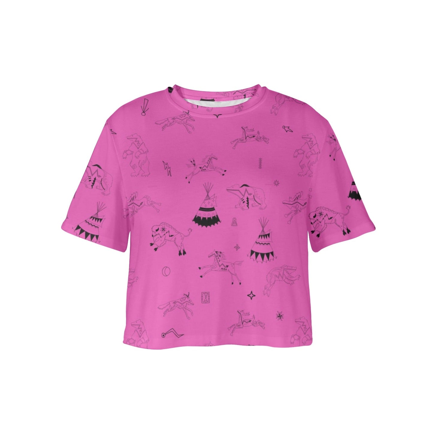 Ledger Dabbles Magenta Crop Top