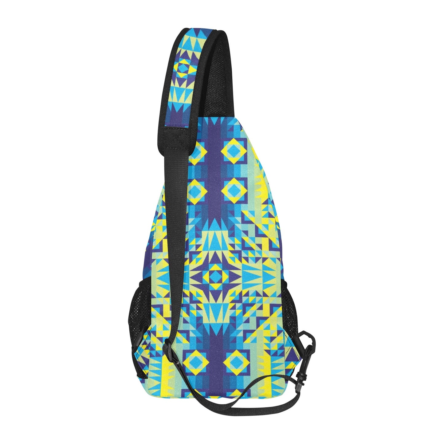 Kaleidoscope Jaune Bleu Chest Bag