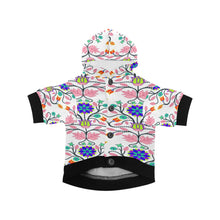 Load image into Gallery viewer, Floral Beadwork Four Clans White Pet Dog Hoodie
