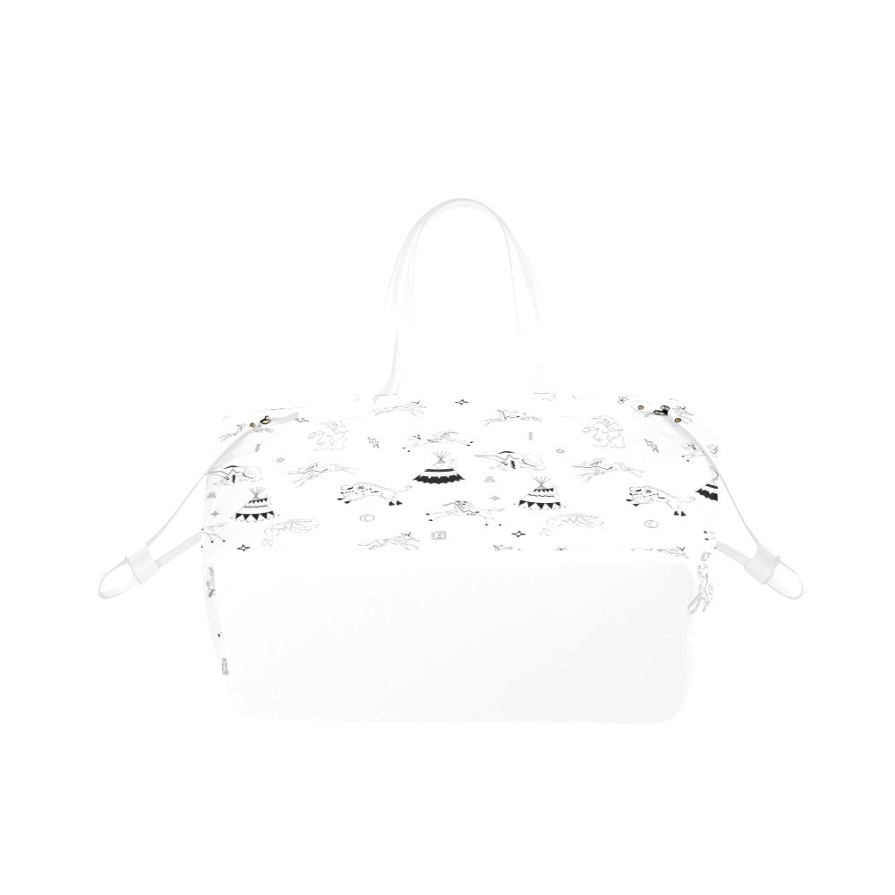 Ledger Dables White Clover Canvas Tote Bag