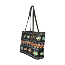 Load image into Gallery viewer, Sacred Trust Black Colour Leather Tote Bag
