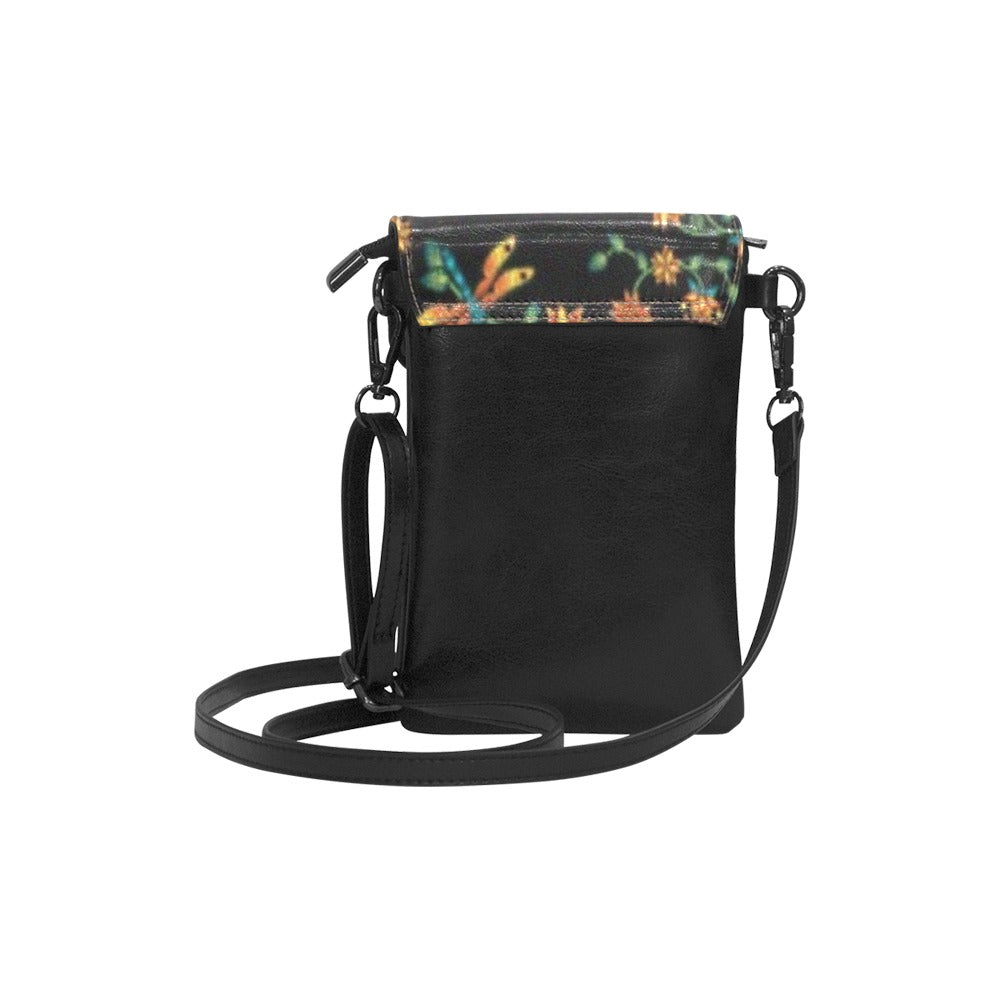 Dragon Lily Noir Small Cell Phone Purse